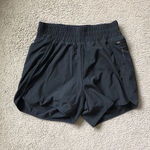 Paragon High Rise Track Shorts, Black, XS